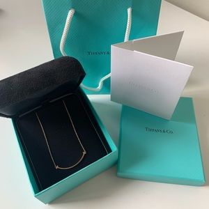 Tiffany T Smile Pendant Necklace Small